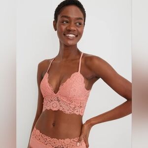 New Aerie Lace Padded Racerback Bralette